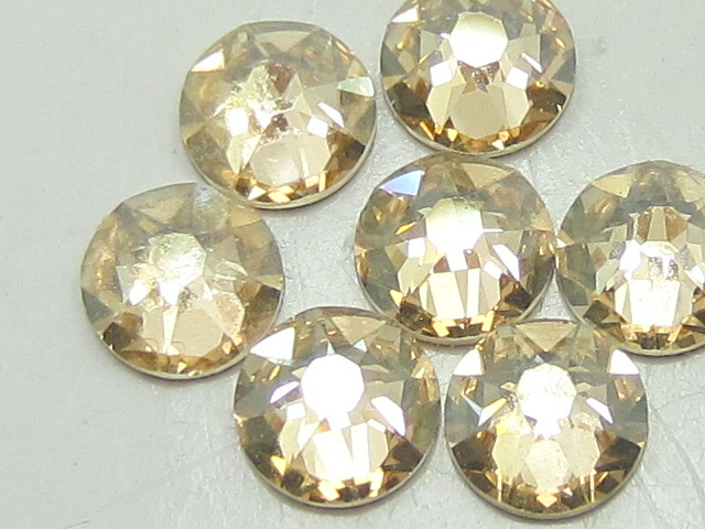 1 Gross 12ss CRYSTAL CHAMPAGNE FLATBACK European Rhinestones